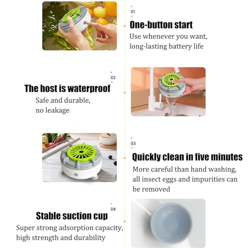 Lavadora Automática de Frutas y Verduras – Limpieza Eficiente de Alimentos en Casa