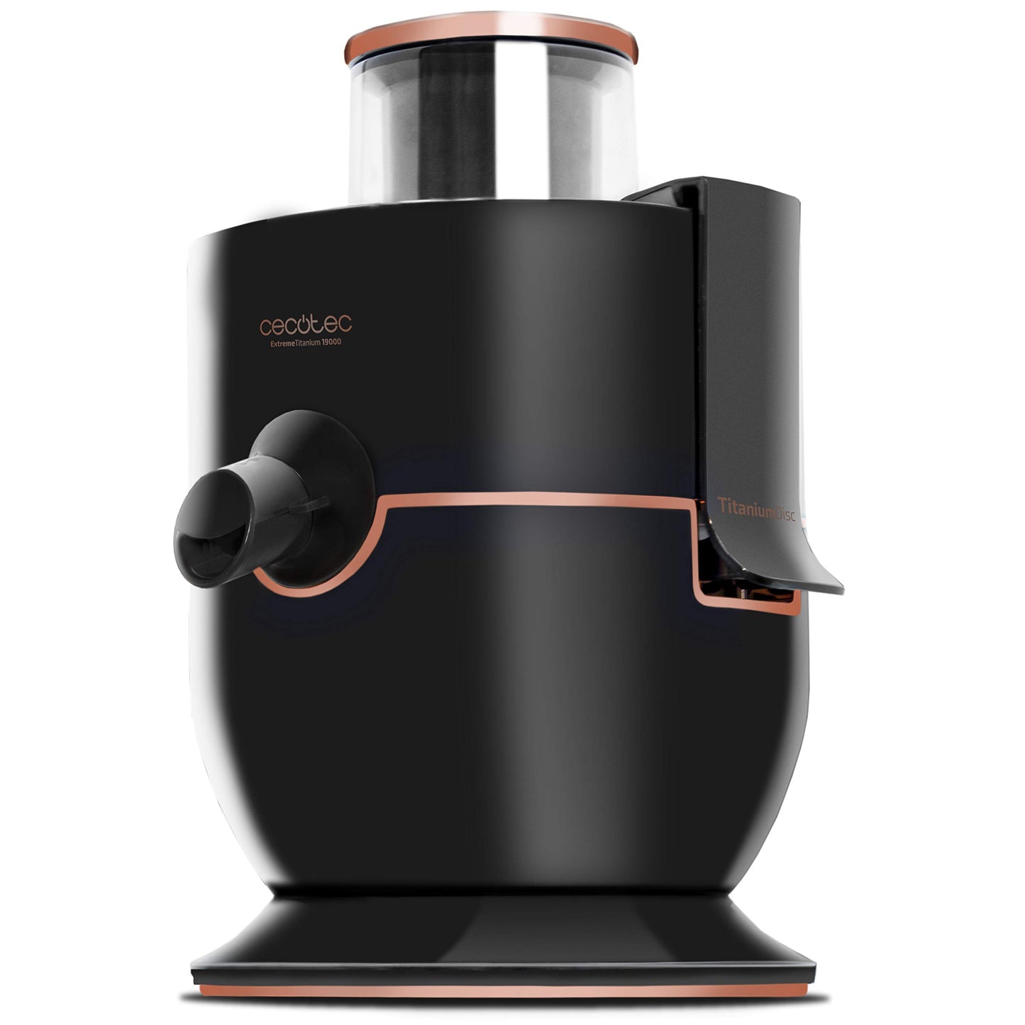 Cecotec Licuadora ExtremeTitanium 19000 – 1000W, 19,000 rpm, Disco con Recubrimiento de Titanio, Entrada XL, 2 Velocidades | Negro