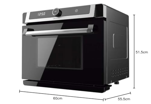 Cecotec Bake&Steam 4000 Combi Gyro – 3-in-1 Steam, Convection & Air Fry Oven, 2400W, 40L, 7 Cooking Functions