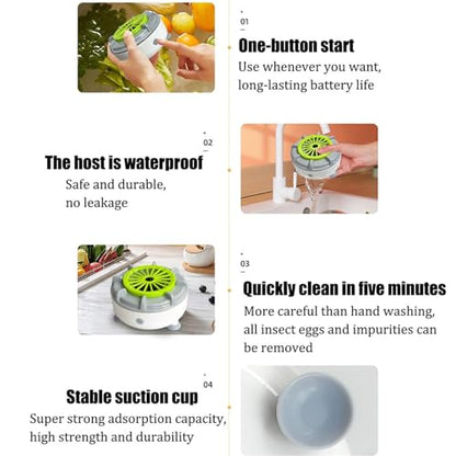 Lavadora Automática de Frutas y Verduras – Limpieza Eficiente de Alimentos en Casa