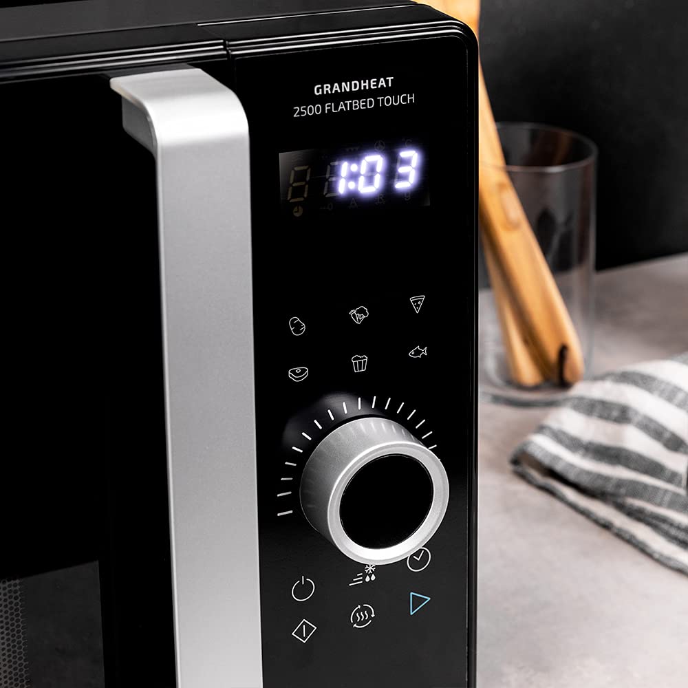 Microondas Cecotec GrandHeat 2500 Touch – 25 L, 800 W, 8 Funciones Preconfiguradas, Pantalla Táctil