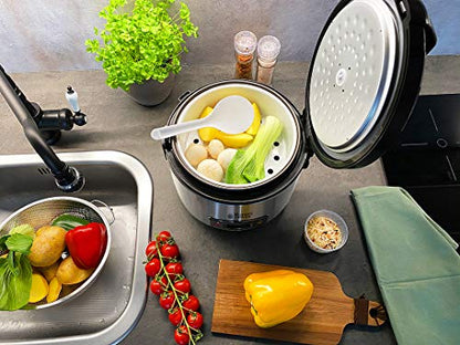 Arrocera Russell Hobbs 1,2 L con Vaporizador y Función Mantener Caliente – Acero Inoxidable