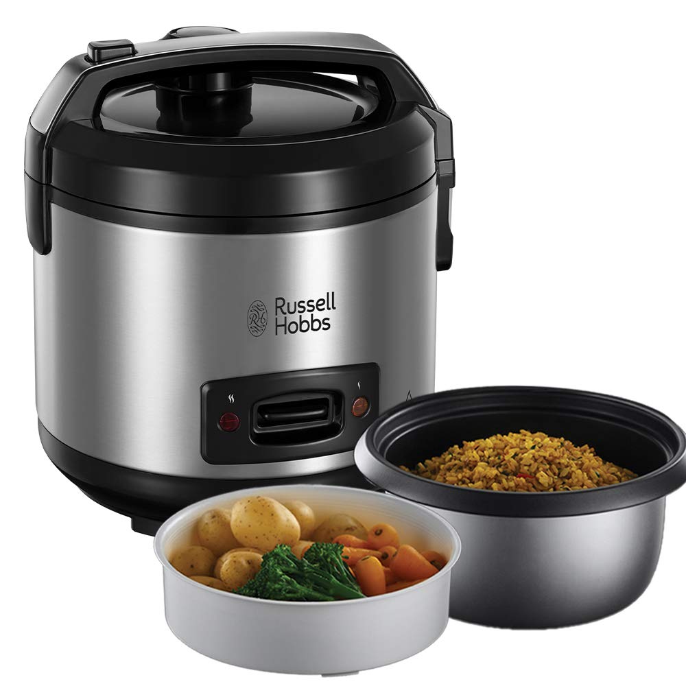 Arrocera Russell Hobbs 1,2 L con Vaporizador y Función Mantener Caliente – Acero Inoxidable