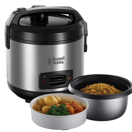 Arrocera Russell Hobbs 1,2 L con Vaporizador y Función Mantener Caliente – Acero Inoxidable