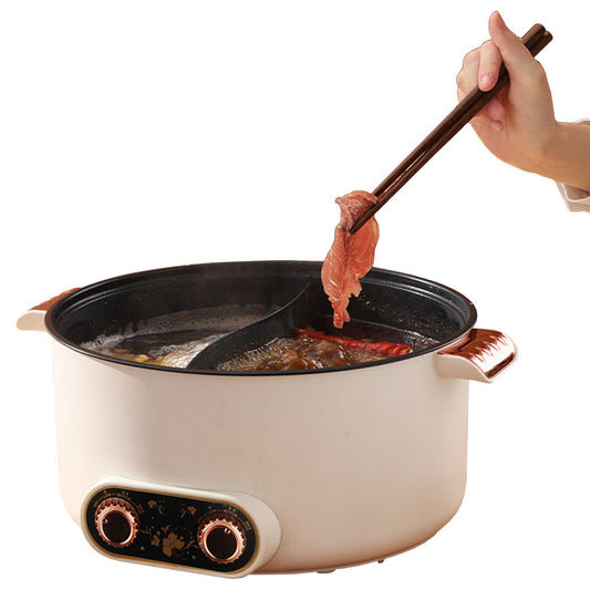 Olla Eléctrica Hot Pot – 5 L, 1350 W, 3 Niveles de Temperatura, Recubrimiento Antiadherente