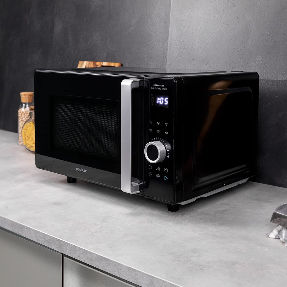 Microondas Cecotec GrandHeat 2500 Touch – 25 L, 800 W, 8 Funciones Preconfiguradas, Pantalla Táctil
