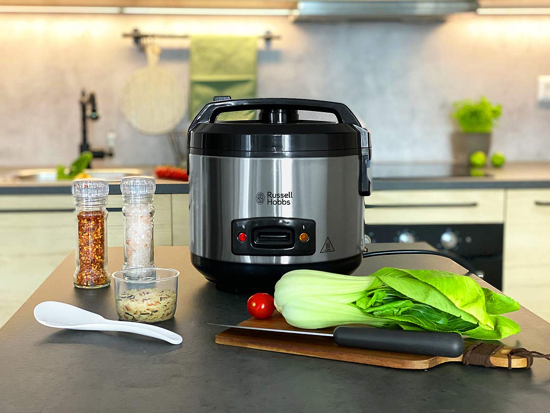 Arrocera Russell Hobbs 1,2 L con Vaporizador y Función Mantener Caliente – Acero Inoxidable