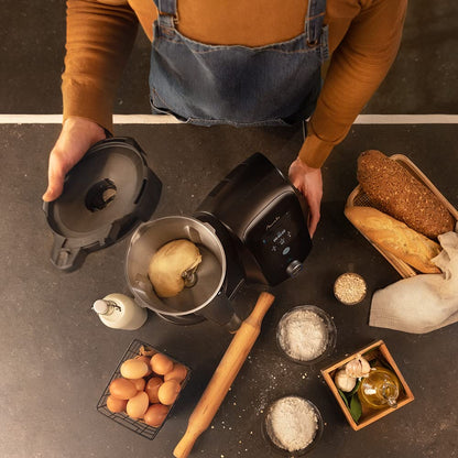 Procesador de alimentos multifunción Cecotec Mambo 12090 Habana. 1700 W, 30 funciones, báscula de cocina, pantalla táctil, bol de acero inoxidable y bol de cerámica aptos para lavavajillas, 3,3 litros.