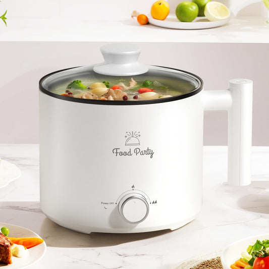 Olla Eléctrica Food Party Hot Pot – 1,8 L, Cocción de Fideos y Fondue, 220 V