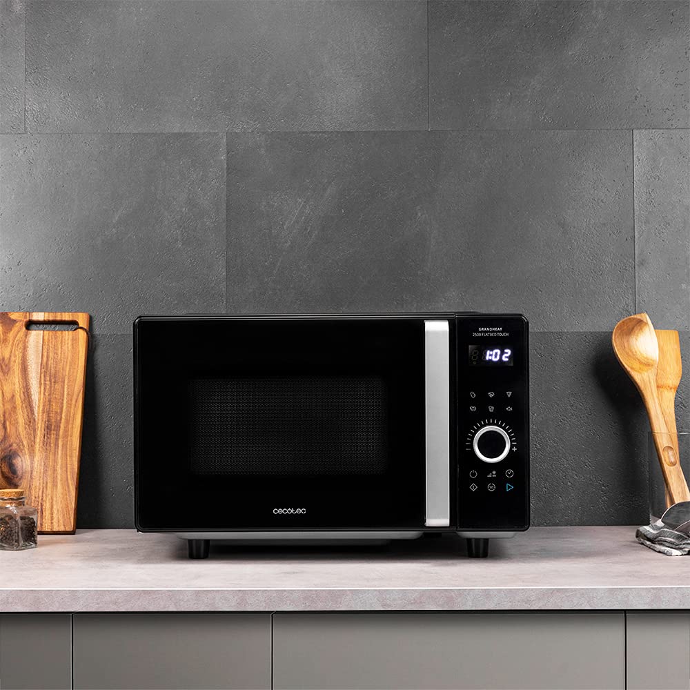 Microondas Cecotec GrandHeat 2500 Touch – 25 L, 800 W, 8 Funciones Preconfiguradas, Pantalla Táctil