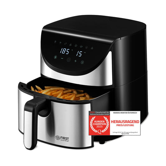 Freidora de Aire TZS First Austria – 5,8 L, 1700 W, 8 Programas, Control Digital