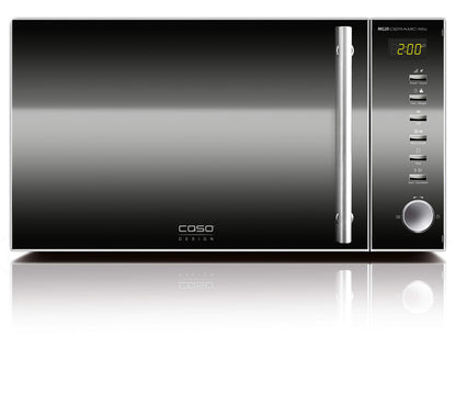 Horno Microondas 2 en 1 CASO MG20 con Función Grill – 20 L, 900 W, Acero Inoxidable, Base Cerámica