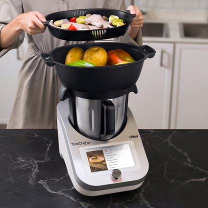 Robot de Cocina Ufesa TotalChef RK7 – 30 Funciones, 4,5 L, Pantalla Táctil 7", Conectividad Wi-Fi