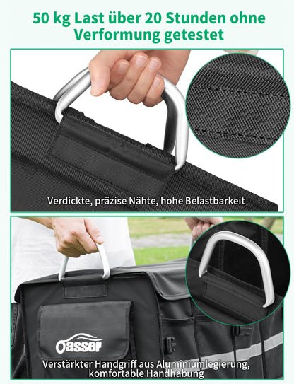 Bolsa de baúl Oasser con tapa, impermeable, plegable y antideslizante