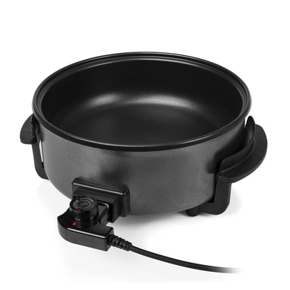 Sartén Eléctrica XL Tristar 30 cm – 5 L, 1500 W, Termostato Ajustable, Negro