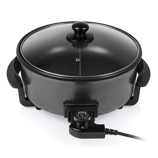 Sartén Eléctrica XL Tristar 30 cm – 5 L, 1500 W, Termostato Ajustable, Negro