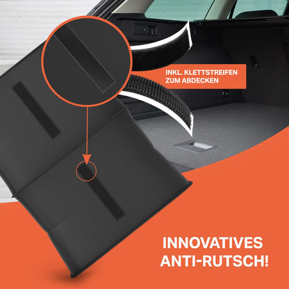 Organizador de maletero POUKO®, plegable, resistente y antideslizante, negro